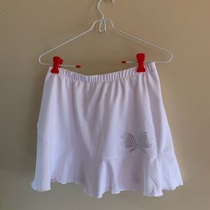 Tennis skirt with compression shorts, size small